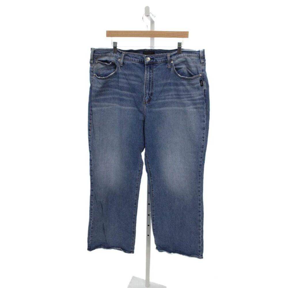 Silver Jeans Women Plus Wide Leg Blue Jeans Size 35